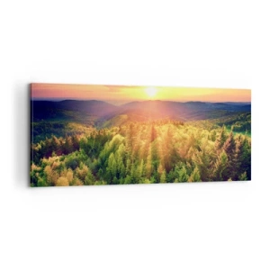 Canvas picture - Peaks and Summits - 100x40 cm