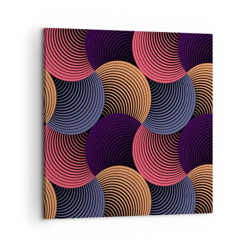 Canvas picture - In a Circular Rhythm - 60x60 cm