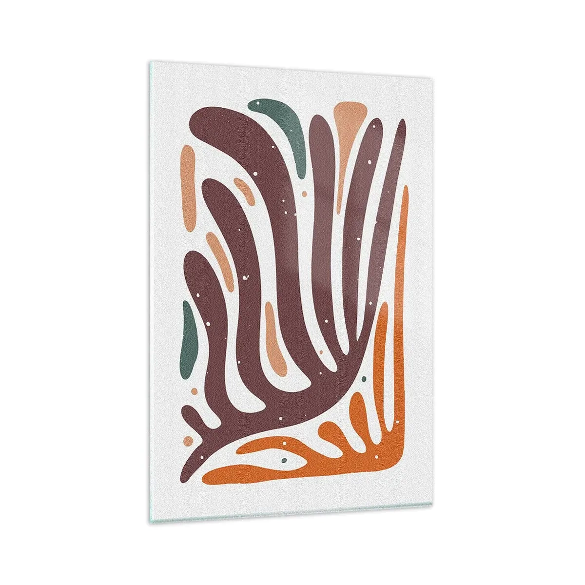 Glass picture - Radiant Organic Composition - 80x120 cm