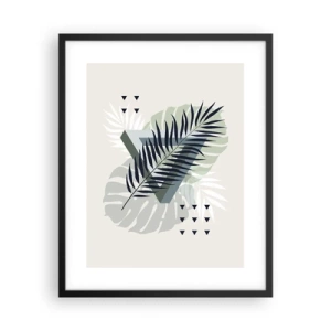 Poster in black frame - Nature and Geometry - Two Orders? - 40x50 cm
