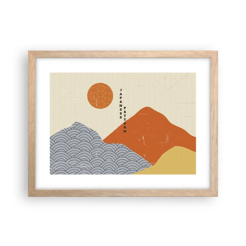 Poster in light oak frame - In the Japanese Spirit - 40x30 cm