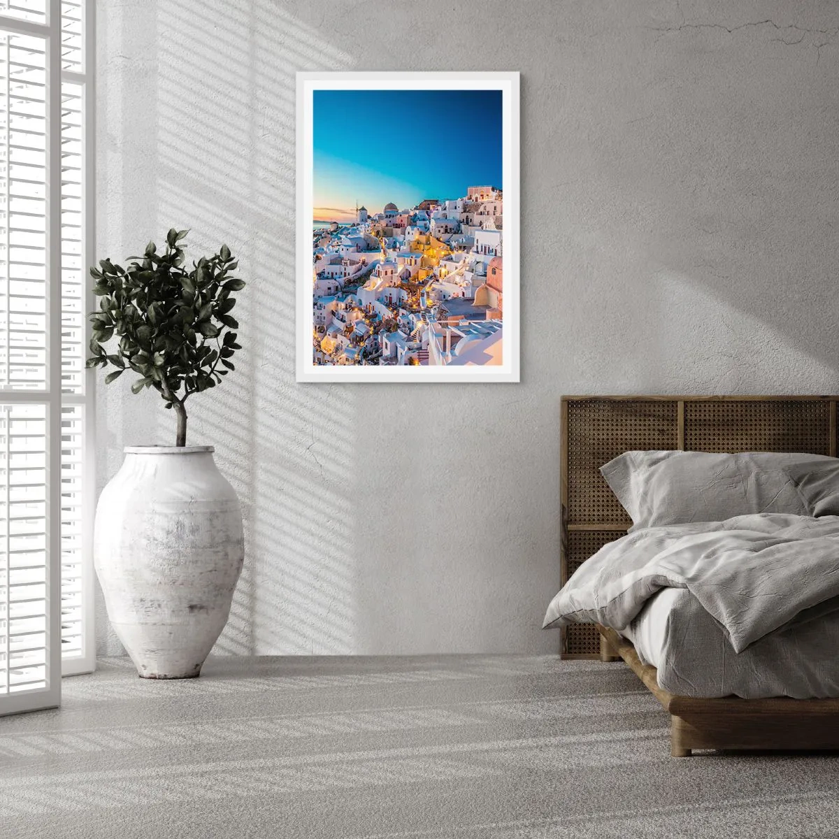 Poster in white frmae - Essence of Greekness - 50x70 cm
