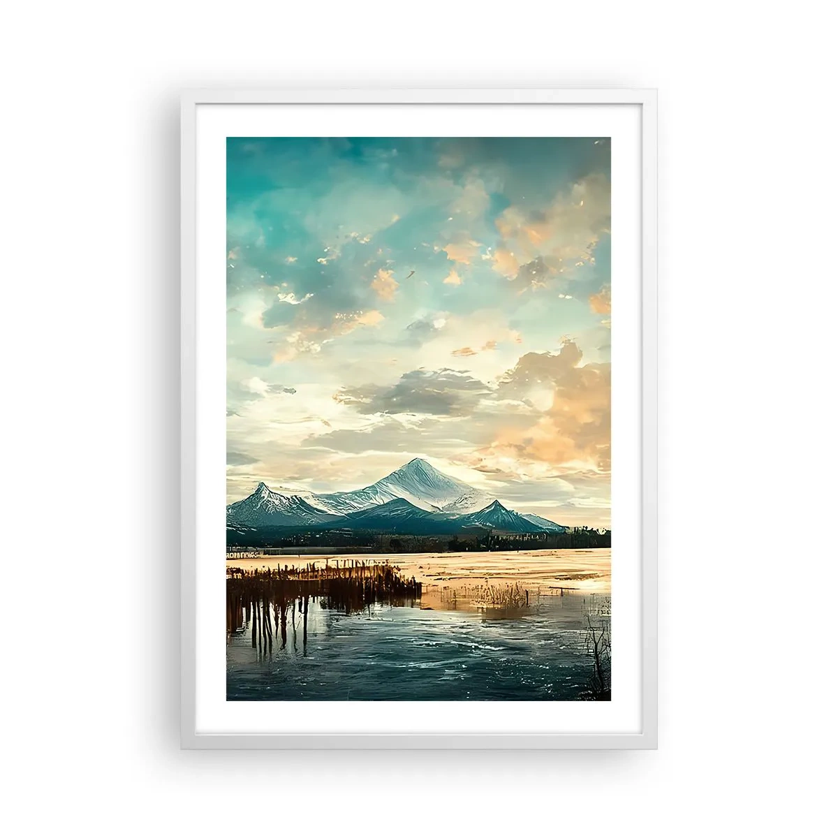 Poster in white frmae - Under Heaven's Protection - 50x70 cm