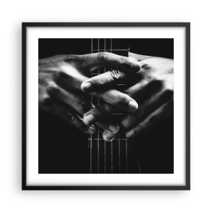Poster in black frame - Artist's Prayer - 50x50 cm