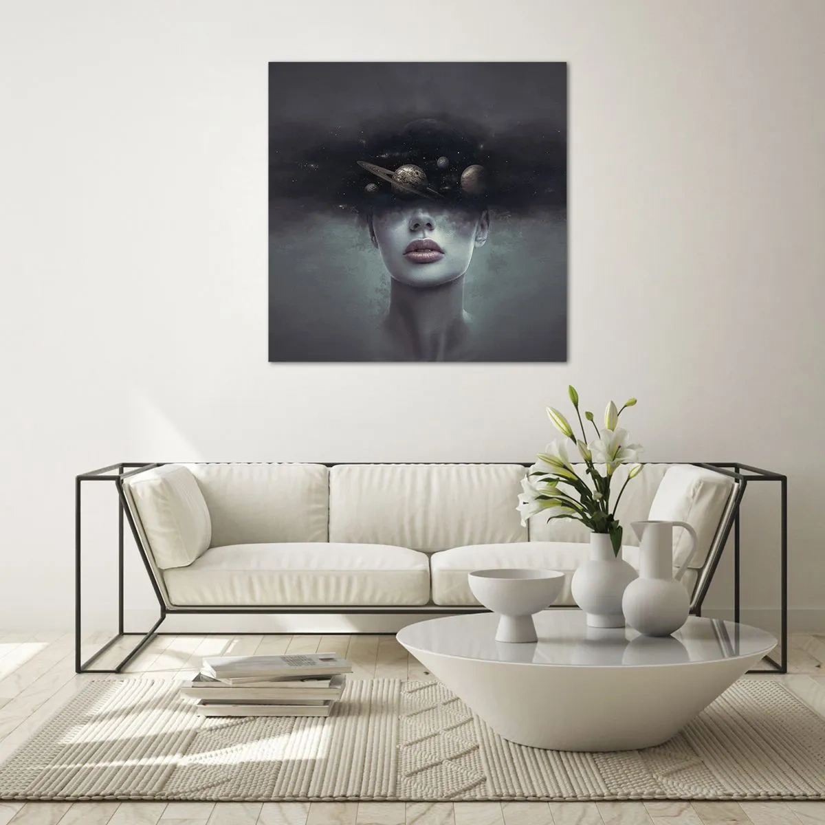 Glass picture - And Planets are Revolving… - 40x40 cm