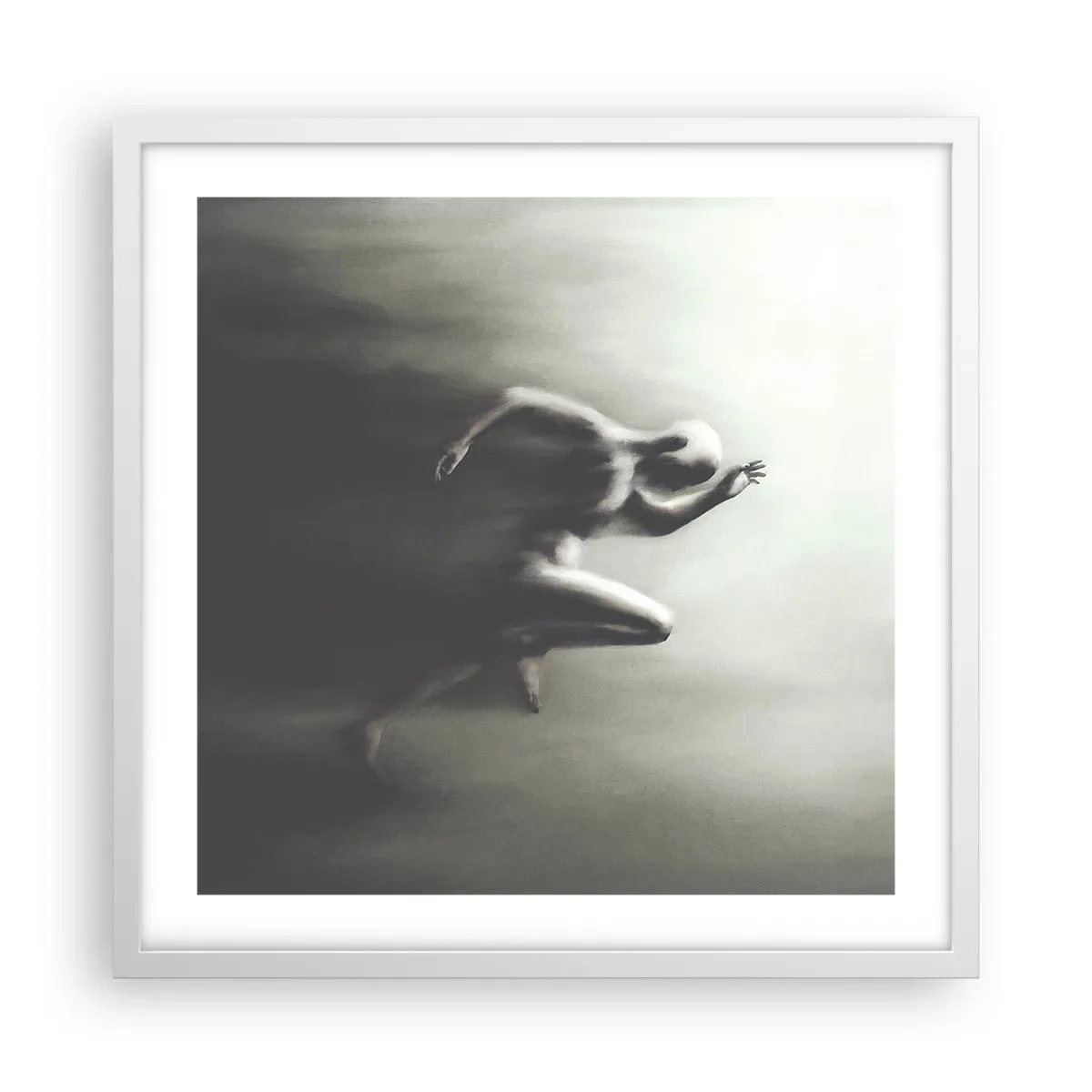 Poster in white frmae - Unstoppable - 50x50 cm