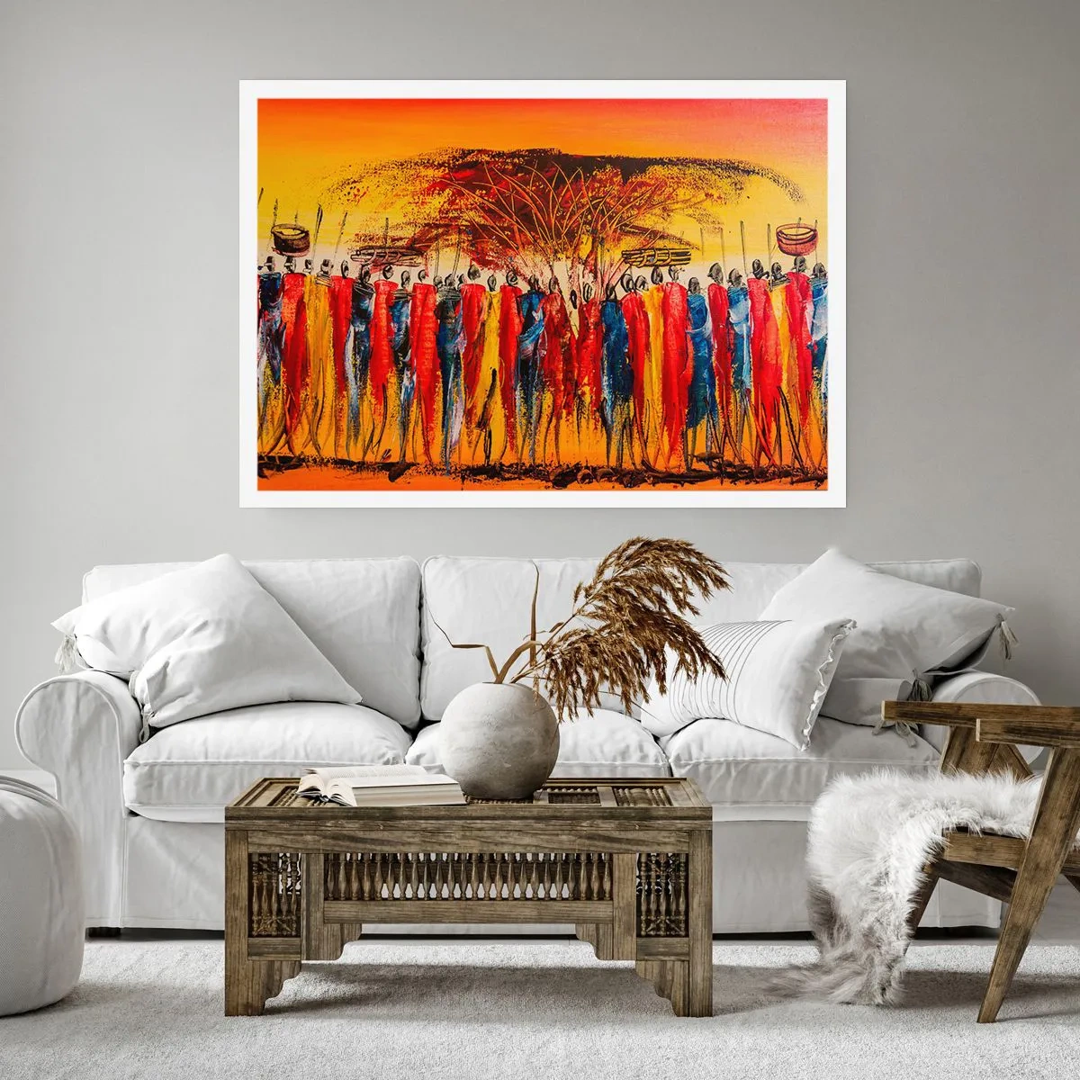 Poster - Marching in the Rhythm of Tam-tam - 50x40 cm