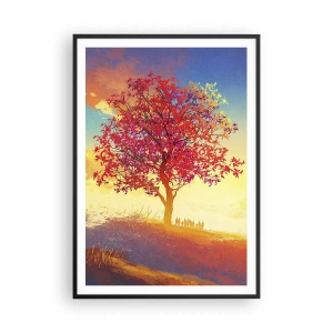 Poster in black frame - Pilgrim at Its Goal - 70x100 cm