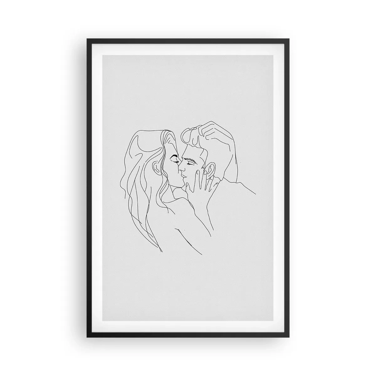 Poster in black frame - With the Same Line - 61x91 cm