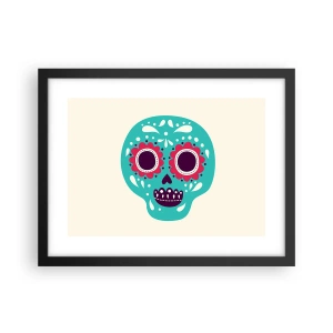 Poster in black frame - Life - Fun Until You Die - 40x30 cm