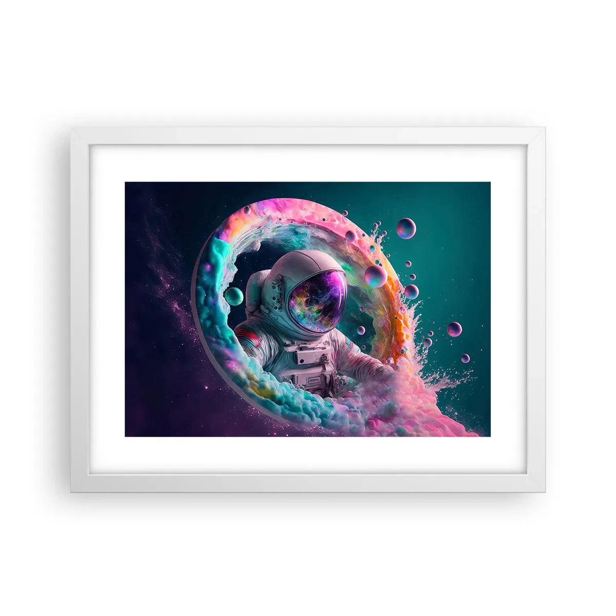Poster in white frmae - Star Gate - 40x30 cm