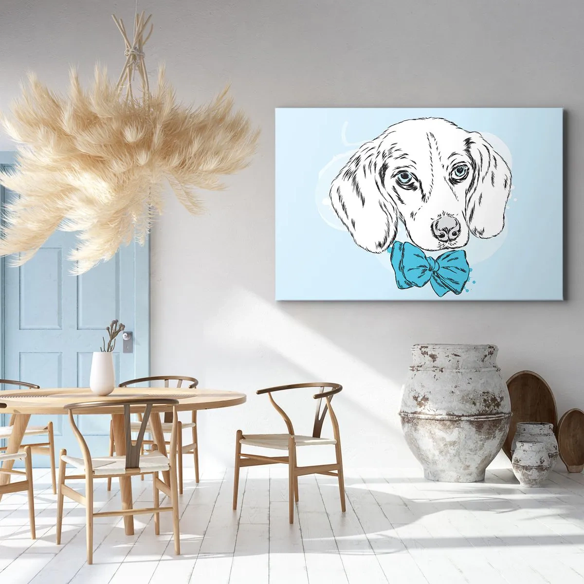 Canvas picture - Dog Elegance - 100x70 cm