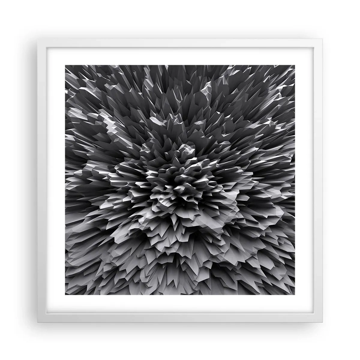 Poster in white frmae - It Can's Be Any Sharper - 50x50 cm