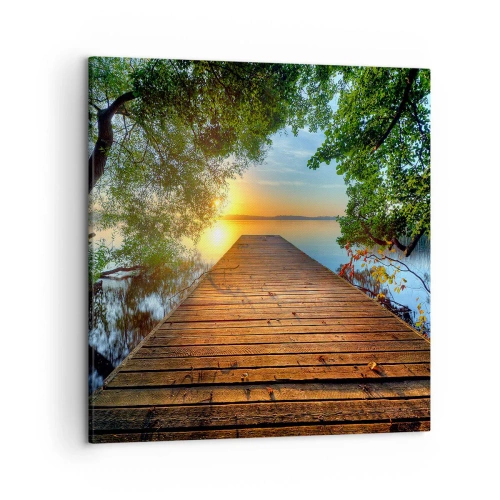 Canvas picture - Don't Hurry, Sit Down - 50x50 cm