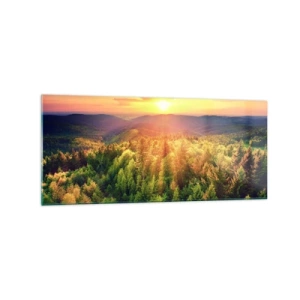 Glass picture - Peaks and Summits - 120x50 cm