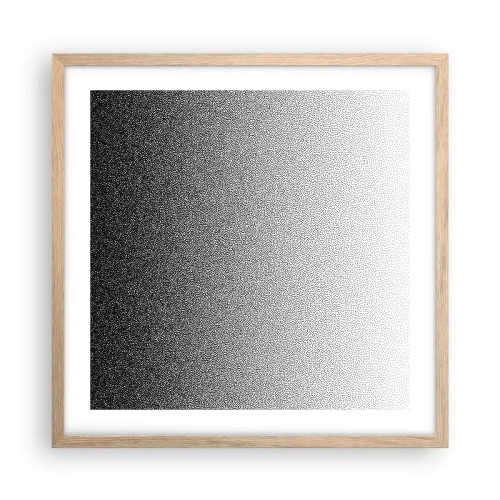 Poster in light oak frame - Towards Light - 50x50 cm
