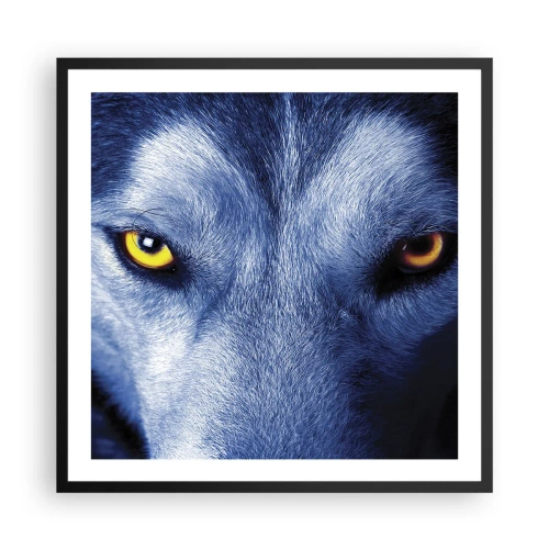 Poster in black frame - Mesmerising Look - 60x60 cm