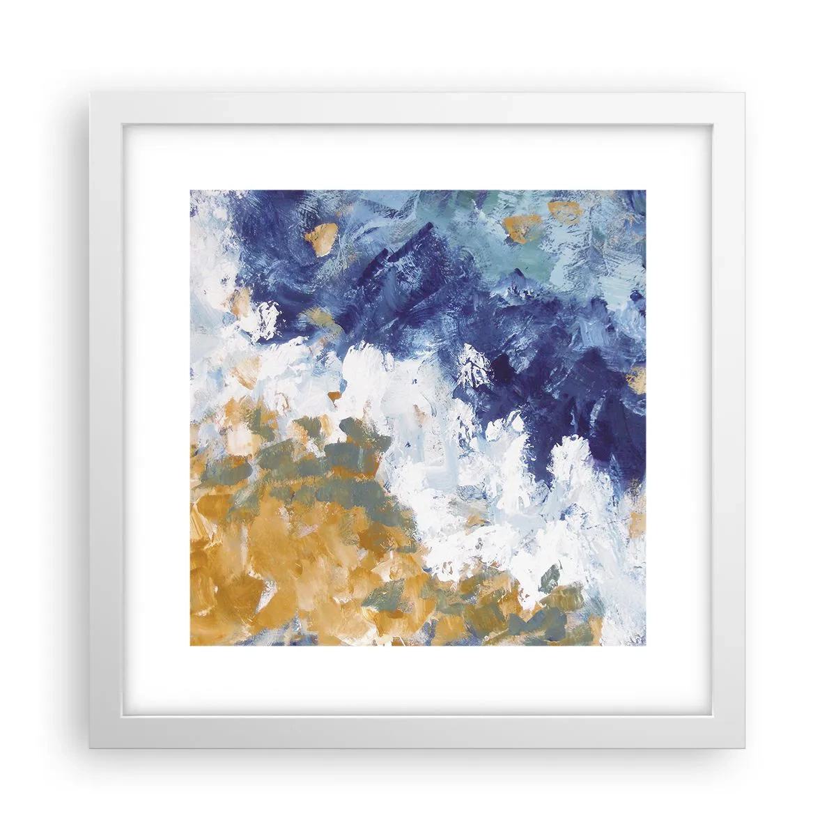 Poster in white frmae - The Dance of Elements - 30x30 cm