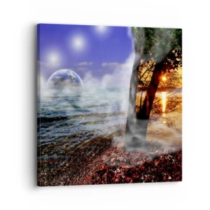Canvas picture - Surrealistic Landscape - Unity of Nature - 30x30 cm