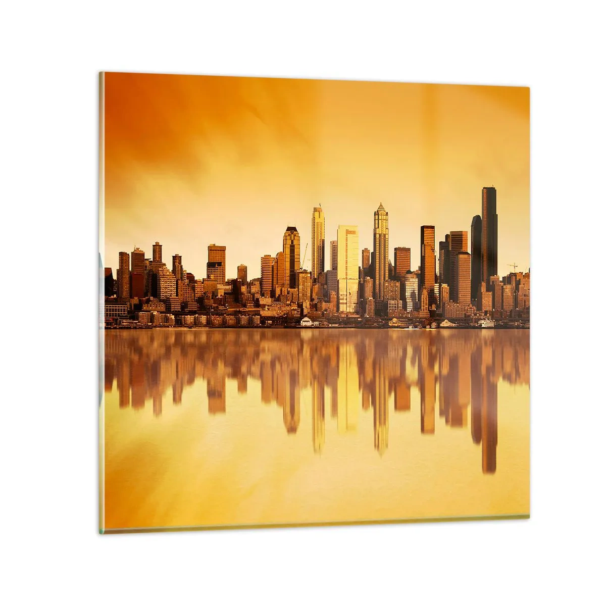 Glass picture - Silence of a Metropoly - 60x60 cm