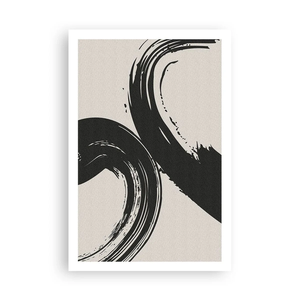 Poster - With Big Circural Strokes - 61x91 cm