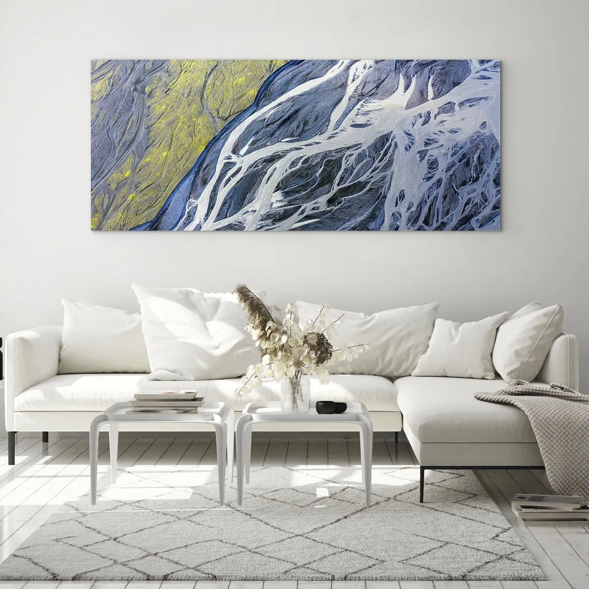 Glass picture - Cave Paintings of Nature - 100x40 cm