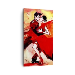 Canvas picture - Purple Rhythm of Passion - 45x80 cm