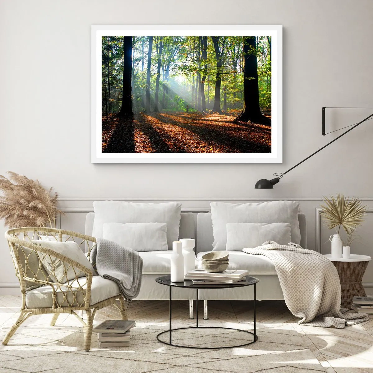 Poster in white frmae - Highs And Lows - 100x70 cm