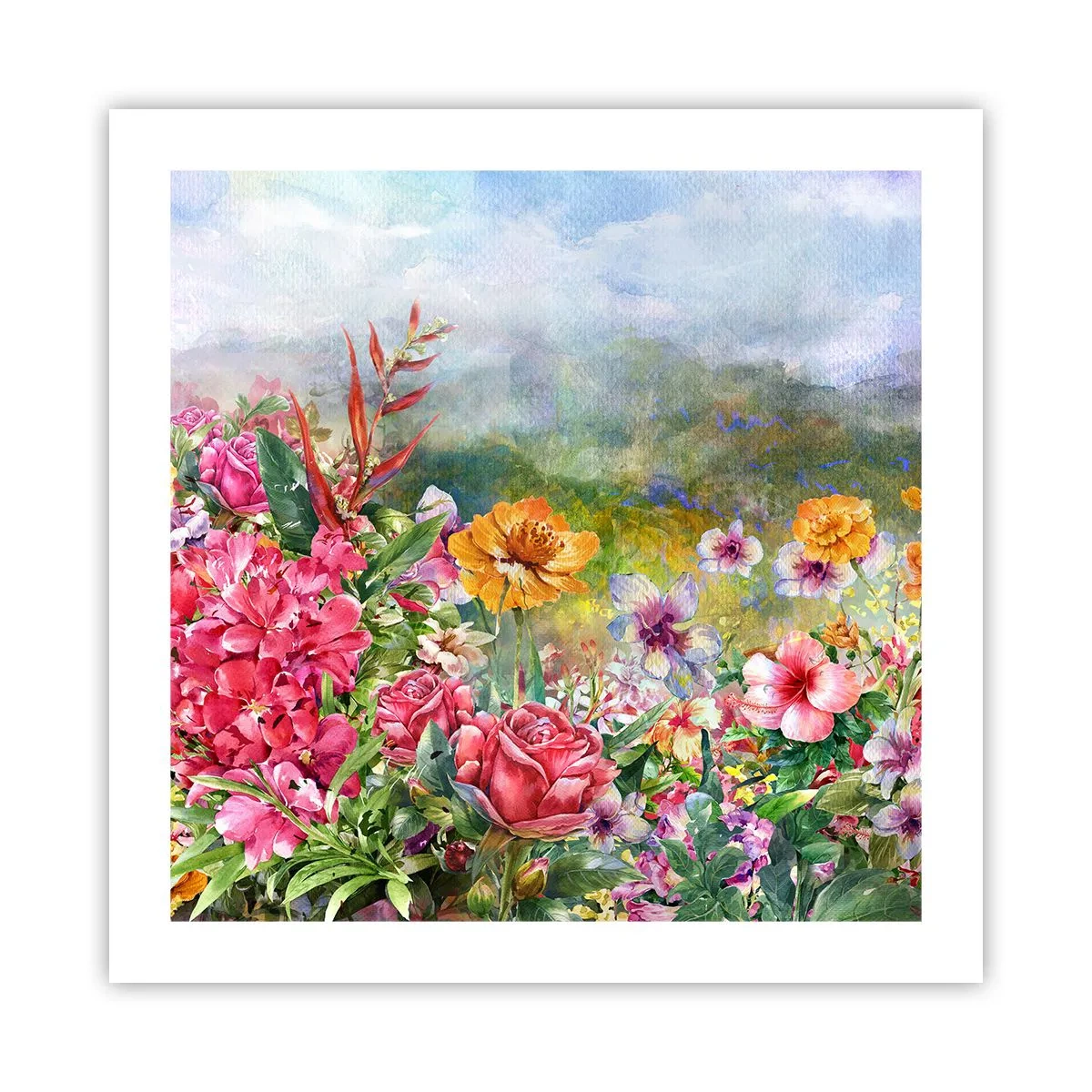 Poster - Garden which Went Crazy - 50x50 cm