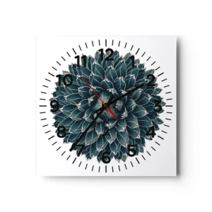 Wall clock - Clock on glass - Star of the Desert - 40x40 cm