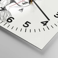 Clock face with numbers