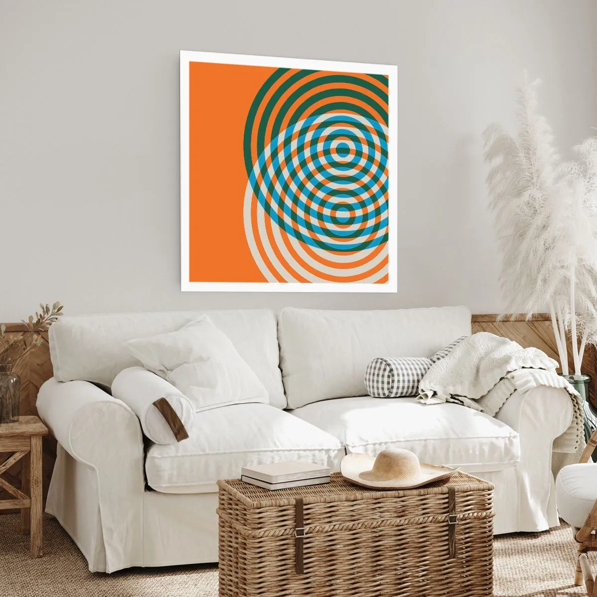 Poster - Abstract Variation on a Circle - 60x60 cm