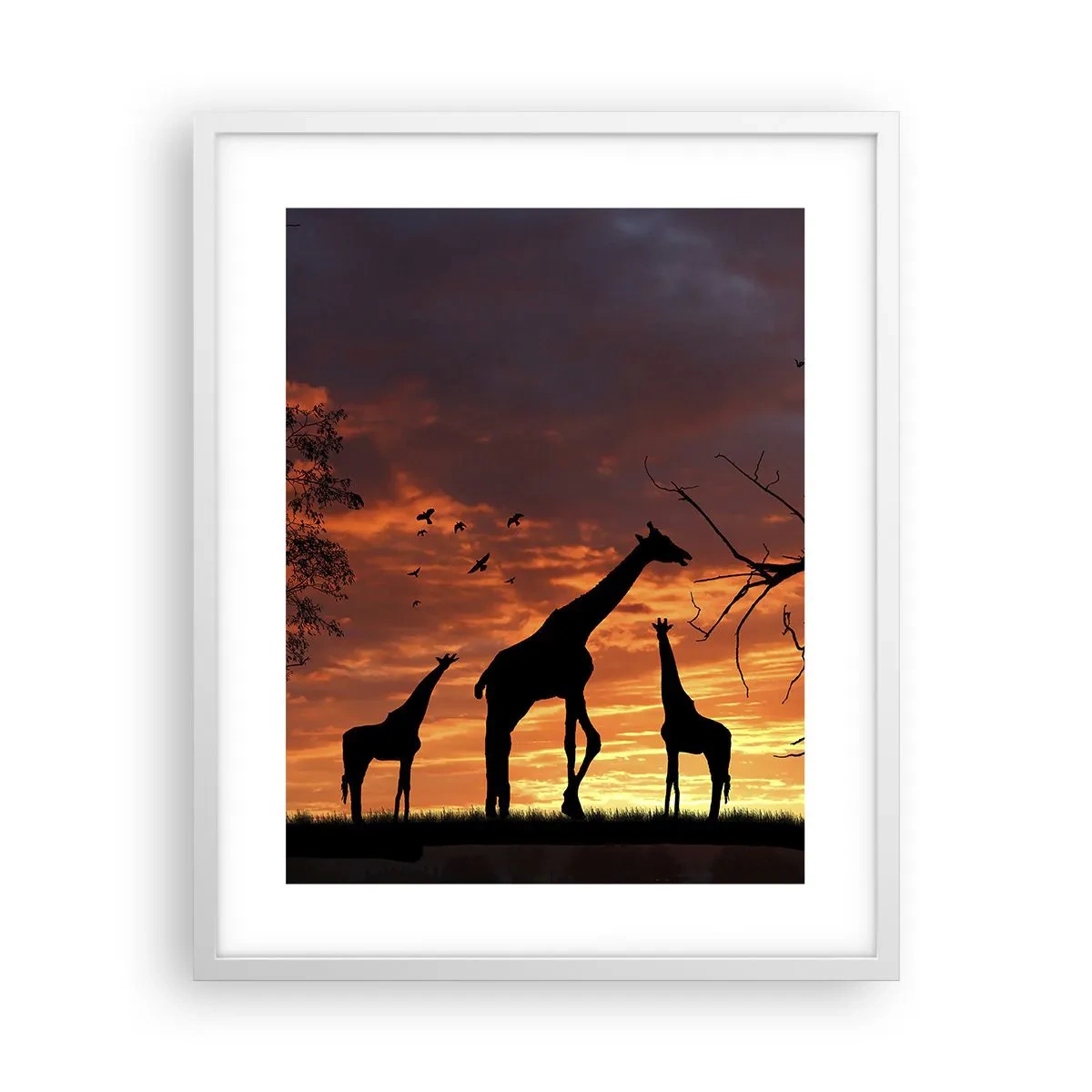 Poster in white frmae - Small Dinner among Close Ones - 40x50 cm