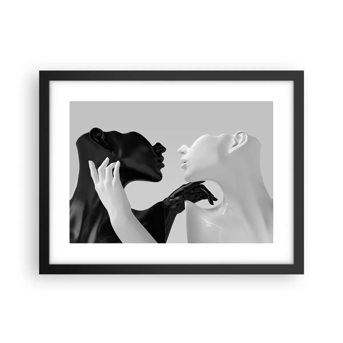 Poster in black frame - Attraction - Desire - 40x30 cm