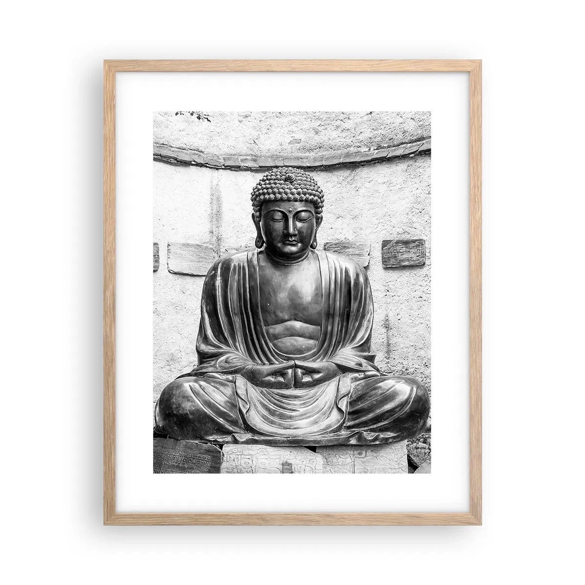 Poster in light oak frame - At the Source of Peace - 40x50 cm