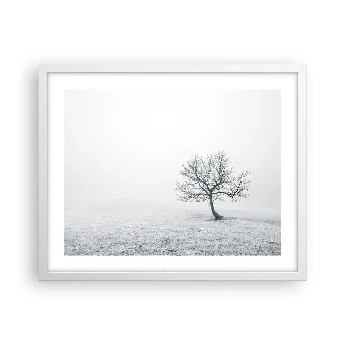 Poster in white frmae - Against Nothingness - 50x40 cm