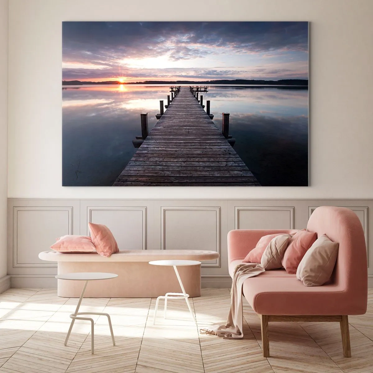 Glass picture - Quiet Border of Night and Day - 100x70 cm