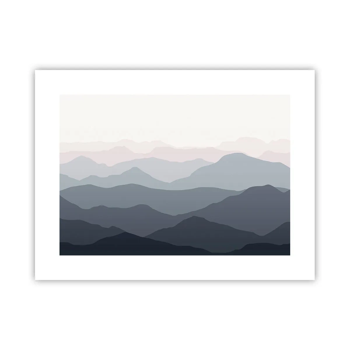 Poster - Mountain Waves - 40x30 cm