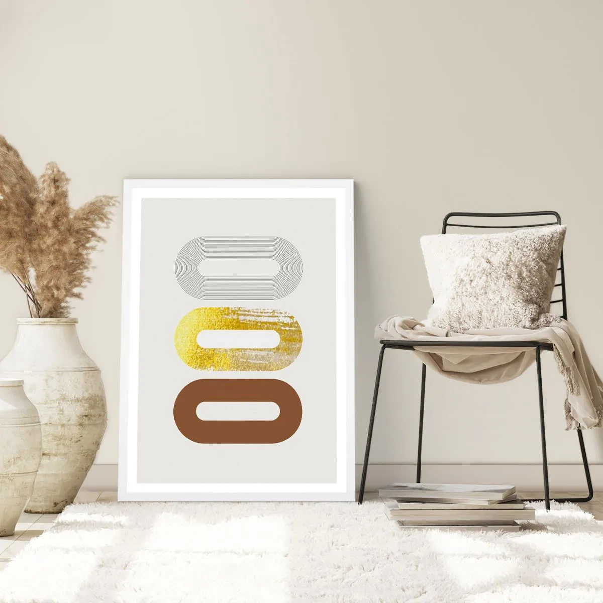 Poster in white frmae - Ooo! - 40x50 cm