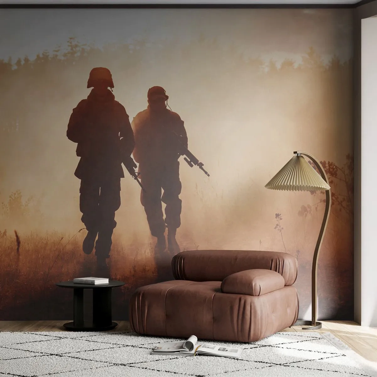 Self-Adhesive Photo Wallpaper Deluxe Sticker - Call of Duty - Soldier, Rifle, Military - 250x175 cm