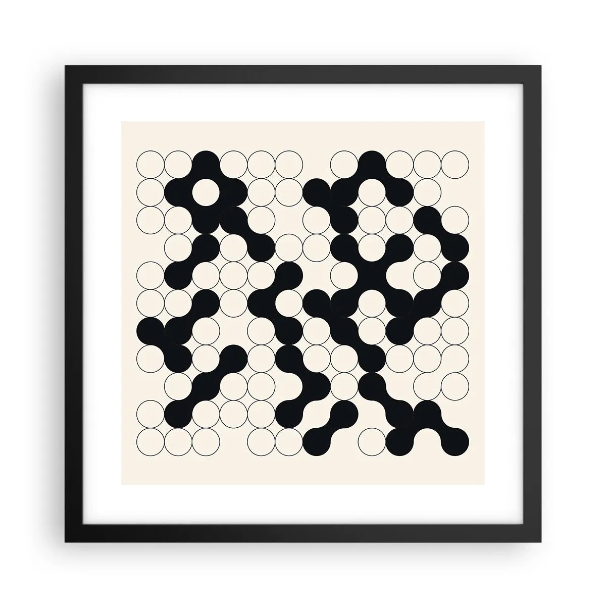 Poster in black frame - Chinese Play - Variation - 40x40 cm