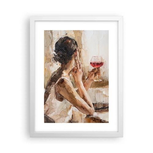 Poster in white frmae - Taste of a Good Moment - 30x40 cm