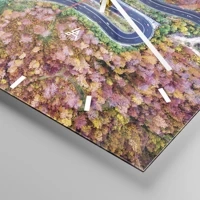 Clock face with lines