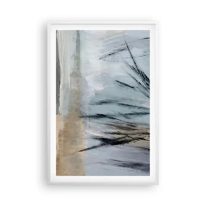 Poster in white frmae - Winter Fields - 61x91 cm