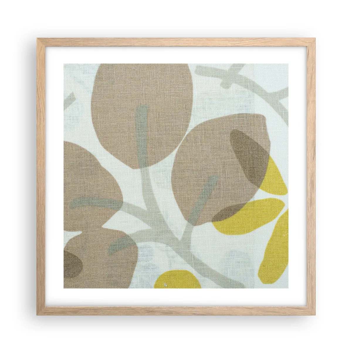 Poster in light oak frame - Composition in Full Sunlight - 50x50 cm