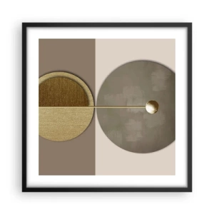 Poster in black frame - Perfect Balance - 50x50 cm