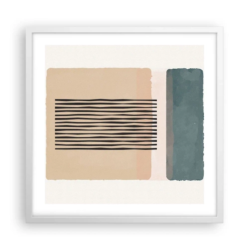 Poster in white frmae - All in Order - 50x50 cm