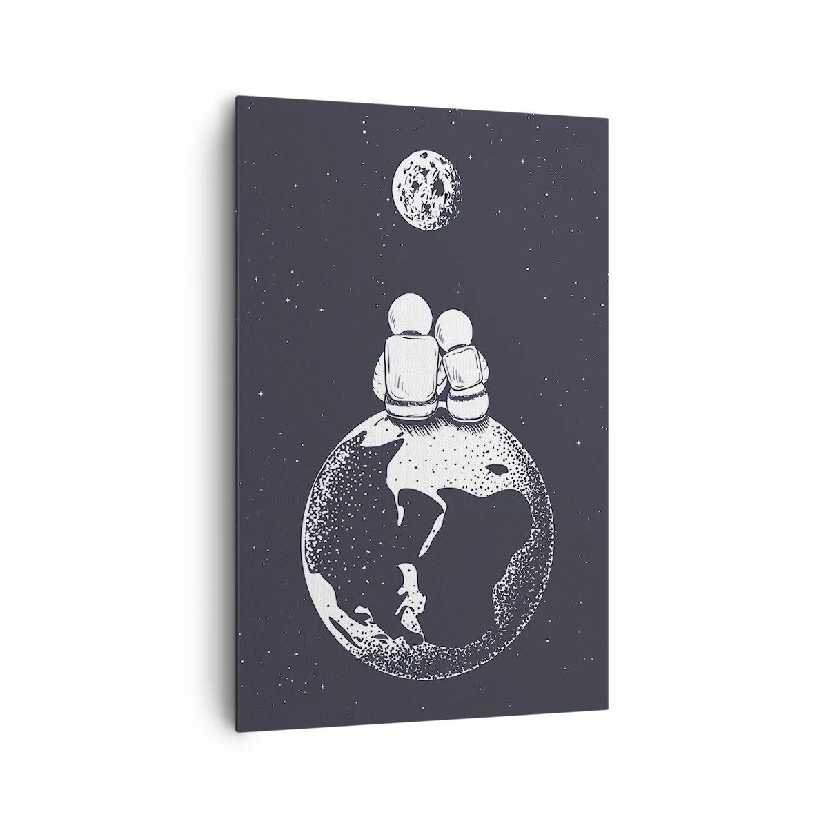 Canvas picture - Cosmic Love Story - 80x120 cm