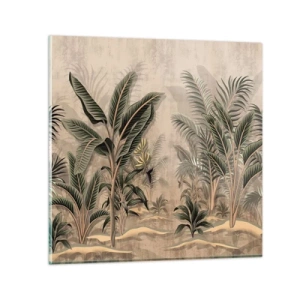 Glass picture - Engraving in Colonial Style - 60x60 cm