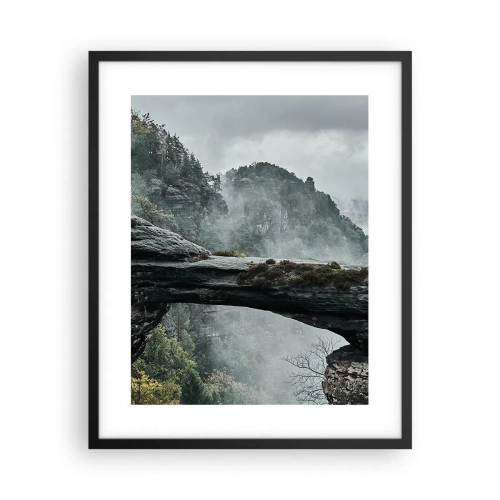 Poster in black frame - Adventure Is About to Start - 40x50 cm